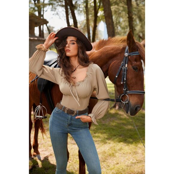 Cowgirl Belts For Women Renaissance Leather Wide Western Belt With Buckle🌺 - Picture 8 of 8